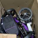 Aojin Knee Scooter for Adults for FootInjuries, 300lbs Capacity, All Terrain Foldable Knee Scooter Walker with Bag, 13" Wide Pu Seat, Compact Crutches Alternative (Purple)
