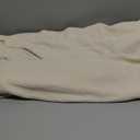 QIANMEW Couch Cushion Covers, Comfort Soft Magic Sofa Covers Washable Stretch Resistant Slipcovers for Sectional and L Shaped Seats Furniture Protectors for Pets (2 Seaters Covers, Ivory)