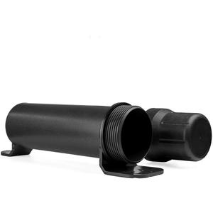 MOTO4U Motorcycle Off-Road Universal Waterproof Tool Tube Gloves Raincoat Storage Box Cap Holder Canisters Tool Repair Box Document Holder (Small 80MM, Black)