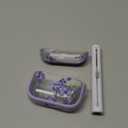 Inesore for AirPods Pro 3 Case 2025 with Lock, for Women Girly Floral Clear Case Compatible with Apple Airpods Pro 3rd Generation Cover, with Phone Stand,Keychain & Cleaner Kit -Purple Flower