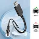 Radar Detector Cable, USB to RJ11 Plug Radar Detectors Charging Kit,for Escort Passport 7500 9500i Max360 Unide R4 DFR8 Beltronics Cob'r'a DualPro 360 Radenso XP etc Radar Detector(RJ11-3.3FT)