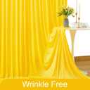 10ft x 10ft Yellow Backdrop Curtain for Parties Yellow Wrinkle Free Backdrop Drapes Panels for Birthday Party Baby Shower Wedding Photo Photography Polyester Fabric Background Decoration
