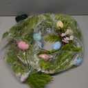 DR.DUDU 6 FT Lighted Easter Garland, Easter Decorations for Home, Egg Garland Spring Fireplace Mantel Decor, Indoor & Outdoor Holiday Parties Display (Style 2)