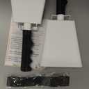 cyrico Cow Bell, 2 Pack Cheering Cowbells for Sporting Events, 10 Inch Large Cow Bells Noise Makers, Solid White Steel Hand Bell Chimes Alarm for Football Games, School, Percussion Musical Instruments