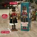 THE TWIDDLERS 12-Inch Wooden Nutcracker Christmas Decor with Days Countdown - Decorative Advent Christmas Nutcracker Figures, Nutcracker Christmas Decorations, Cascanueces de Navidad with Gift Box