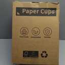 12 oz 300 Pack Paper Coffee Cups, Hot Paper Cups, Thickened Leak-Free White Disposable Coffee Cups for Hot and Cold Drinks