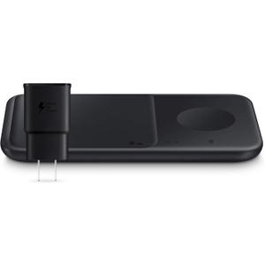 SAMSUNG 9W Wireless Charger Duo w/ USB C Cable, Charge 2 Devices at Once, Cordless Super Fast Charging Pad for Galaxy Phones and Devices, 2021, US Version, Black
