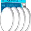 4pack 12 Inch Flush Mount Ceiling Light, 24w Led Ceiling Light, 3000k/4000k/6000k Selectable 2520lm Ceiling Lights, Super Slim Led Light Fixture For Bedroom, Kitchen, Living, Dining Room, Office (White)