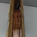 Wisuce Corner Shelf, 100% Real Bamboo Shower Corner Shelves Free Standing Shelf Storage Organizer for Bathroom Living Room Kitchen (Brown, 4 Tier)