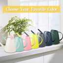 Watering Can for Indoor Plants, Small Watering Cans for House Plant Garden Flower, Long Spout Water Can for Outdoor Watering Plants 1.8L 1/2 Gallon (White)