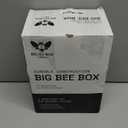 WildYard Bee House - Weather-Resistant Natural Wood Mason Bee Box for Power Pollinators - Simple Installation for Gardens - Pollinator House