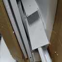 SKM Washer and Dryer Pedestal with Solid Top and Drawer, 28x28x14 in, White