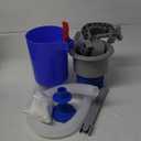 Above Ground Pool Skimmer with 5 Pool Skimmer Socks, Wall Mount Pool Surface Skimmer with Hose and Basket, Adjustable Floating Pool Filter, Automatically Cleans and Removes Pool Surfaces Leaves