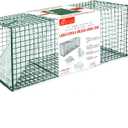 HOMESTEAD 32 Inch Live Animal Trap - Specialized for Raccoons, Opossums, Groundhogs, Skunks, Feral Cats, Squirrels - Humane Way Catch & Release Animal Trap