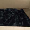 BENVWE Faux Fur Throw Blanket for Couch - Thickened Fluffy Soft Bubble Blanket for Living Room Home Decor - Fathers Day Birthday Gifts for Women Men, Black, 50" x 60",1300GSM