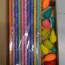 Leinuosen 30 Scented Cartoon Fruit Pencil Toppers with 12 Eraser