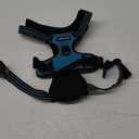rabbitgoo Dog Harness No Pull with 2 Leash Clips, Adjustable Soft Padded, Reflective Oxford No Choke Pet Vest with Easy Control Handle for Large Dogs, Blue, L