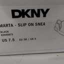 DKNY Women's Marta Slip On Sneaker, Black, 7.5