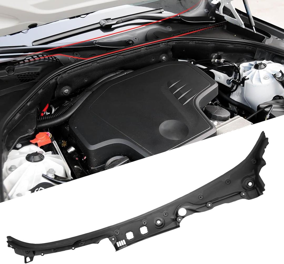 Jaronx Compatible with BMW Windshield Wiper Cowl Replacement 5 Series F10/F11 2010 2011 2012 2013 2014 2015 2016, Wiper Cowl Panel Trim Cover Compatible with BMW F10/F11 51717203124, 5171-7203-124