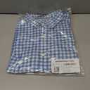 Amazon Essentials Men's Slim-Fit Short-Sleeve Poplin Shirt (Blue, M)