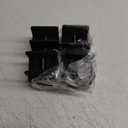 uxcell 2 inch Bed Risers with Adjustable Screw Clamp, 4Pcs Furniture Risers for Bed, Desk, Sofa, Table, Fit for Furniture Thickness 0.39-1.96", Supports 5000 Pounds, Black