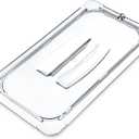 Carlisle FoodService Products StorPlus Handled Lid, Cover for 1/3 Size Food Pans, 12.75" x 7", 6 Count, Clear