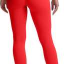 Aoxjox High Waisted Workout Leggings for Women Trinity Yoga Pants 26.5" (Small, Racing Red)