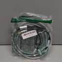 Elecan 14 AWG Speaker Cable Wire 8 Feet with Gold-Plated Banana Tip Plugs-CL2 Rated-in Wall-Heavy Duty Nylon Braided, Oxygen-Free Copper (OFC)-White-with 5 Cable Ties