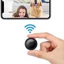 Mini Wireless Security Camera with Multi-User Viewing, Black, Portable WiFi Spy Camera, Remote Monitoring, Mobile App Control, 2.4GHz Connection