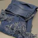 70s Bell Bottom Jeans for Women Elastic High Waisted Raw Hem Denim Pants Classic Vintage Flared Jeans (X-Large, Blue)