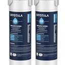Crystala Filters Compatible with GE XWF Water Filter, Replacement for GE SmartWater Refrigerator Water Filter, (2 Pack)