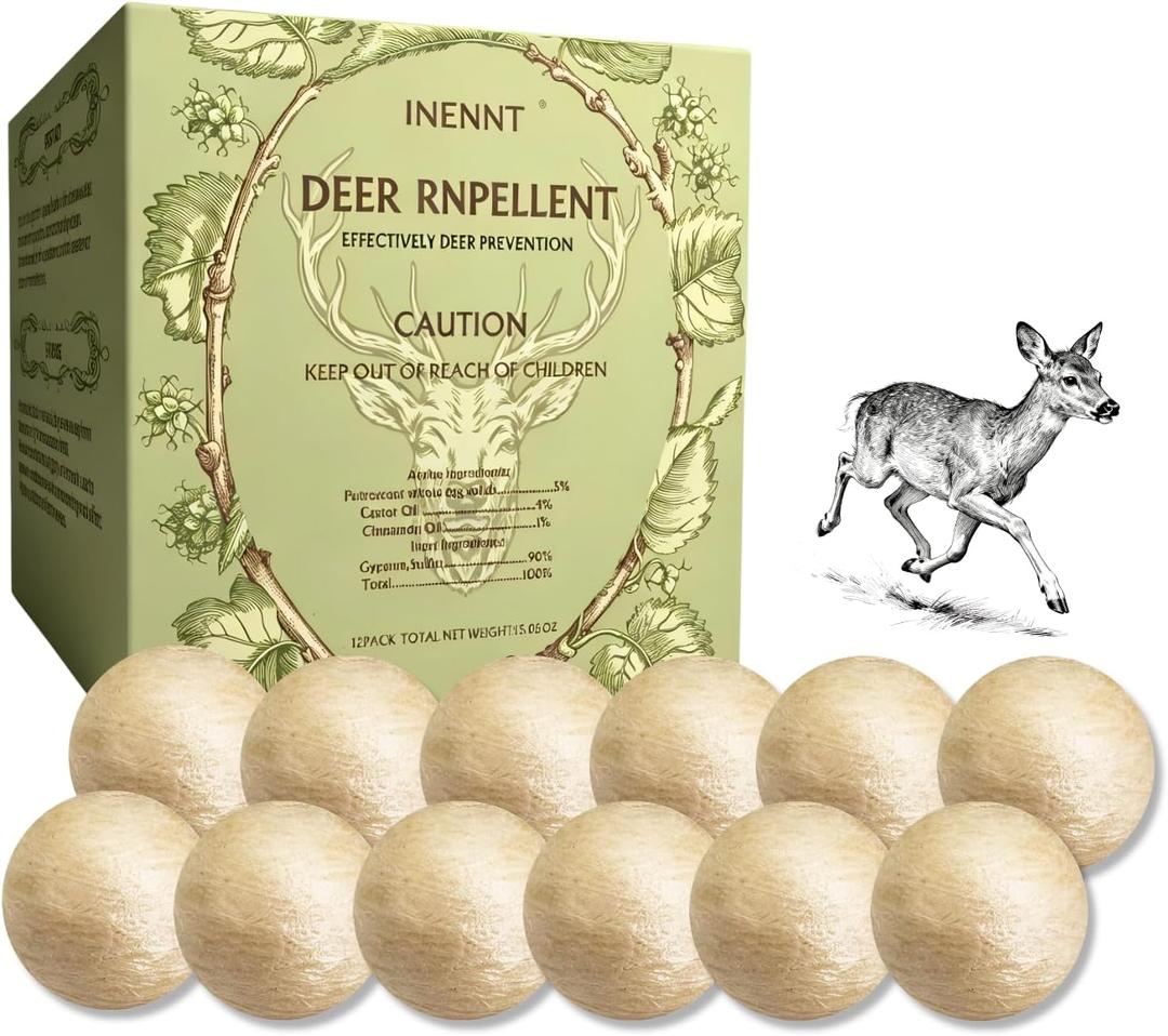 Deer Repellent Balls for Garden, Plants & Trees - Outdoor Deer Deterrent