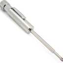 Pocket Screwdriver with Clip and Magnet - Phillips and Slotted-Flat Head - Small Tool with Magnetic Tip (Stainless Steel)