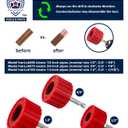 [3-Size Set] Copper Pipe Cleaner for Drill, Clean 1/2, 3/4, 1-in Copper Pipes & Tubes for Soldering, 3 Tube Cleaning Brushes, Model InerLok050, 075, 100, w/ Stainless-Steel Wire Bristles & 1/4 Shank