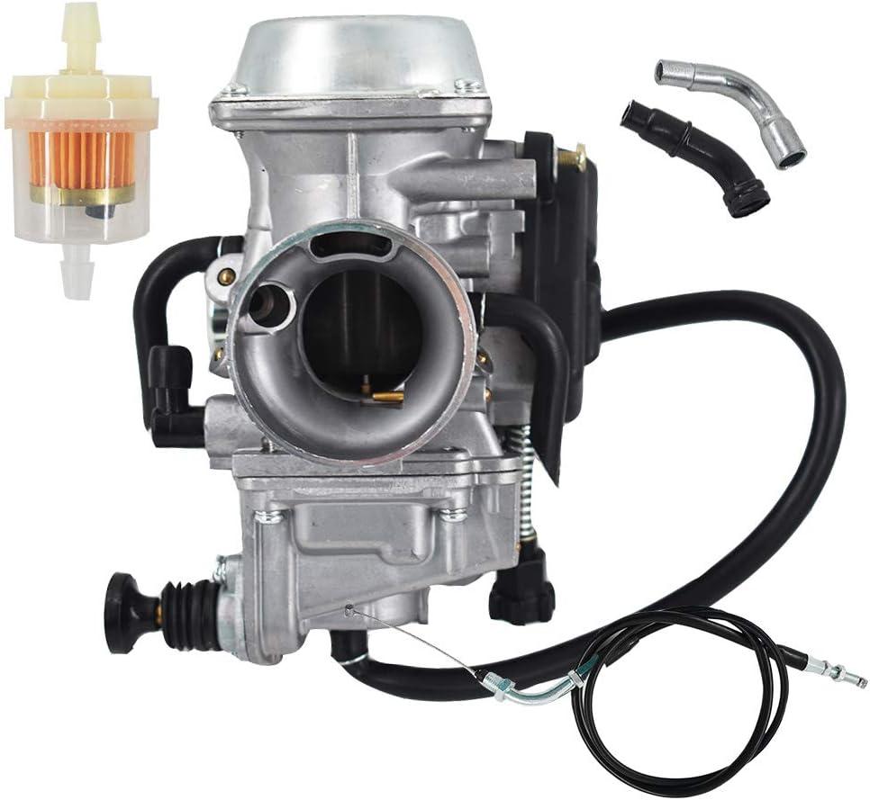 labwork Carb Carburetor and Throttle Cable Replacement for Honda Foreman FourTrax 250 300 350 400 450 Carb