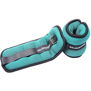 Fitvids Fully Adjustable Ankle Wrist Arm Leg Weights, 1.5 lbs each (3-lb pair), Green