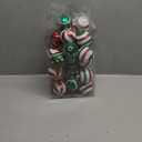 2.36 Christmas Balls Ornaments - 30PCS Plastic Christmas Tree Ornaments Balls Shatterproof, White Green and Red Hanging Decorations for Christmas