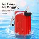 Rechargeable Fuel Transfer Pump with Auto Stop Sensor, Fast 3.2 GPM Flow Gas Can Pump Portable Fuel Pump, Lithium-Ion Battery Gas Transfer Pump for Gasoline, Oil, Kerosene, Diesel, gifts for men