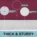 Smiry Memory Foam Bath Mat 24x16, Extra Soft and Absorbent Bathroom Mats, Non Slip Washable Carpet for Floor, Shower and Tub, Burgundy 2pc