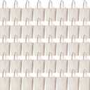 Pinkunn 100 Pcs Canvas Bags Bulk - Natural Cotton Bags with Handles Plain Polyester for Crafting DIY