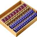 Bamboo Coffee Pod Storage Holder Drawer Insert K Cup Holder Pod Organizer Compatible with Nespresso Vertuo Vertuoline Capsules for Kitchen, Home, Office, Coffee Station Counter