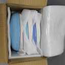 Y YHY 8.5'' Pasta Bowls Set of 6, 30 oz Ceramic Shallow Salad Bowls, Large Serving Soup Bowls Pasta Plates, Microwave & Dishwasher Safe Dinnerware Valentine's Day Gift, Gradient Blue