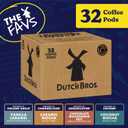 Dutch Bros Flavored Coffee Variety Pack, 32 Count, Medium Roast, Single Serve Coffee Pods for Keurig K-Cup Brewers (EXP 09/30/27)