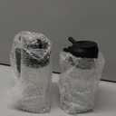 Olive Oil Sprayer for Cooking, 470ml 2 In 1 Glass Oil Dispenser/Pour Bottle, Kitchen Accessories, Kitchen Gadgets for Air Fryer, Salad, BBQ (Black)