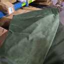 Olive Green Velvet Curtains 4 Panels Set Back Tab 52*100 Inch Long