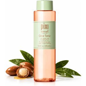 Pixi Glow Tonic Exfoliating Face Toner with 5% Glycolic Acid, Ginseng and Aloe Vera, Alcohol-Free Pore-Refining Toner for Radiant Skin, 8.5 fl oz / 250 ml