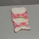 Malier Classic Plaid Fleece Dog Coat - Windproof Warm Jacket with Pocket, Winter Pet Clothes Apparel for Small to Large Dogs (Pink, Medium)