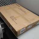 Homhedy Cat Litter Box Enclosure, Wooden Cat Washroom Furniture with Barn Door, Pet House, Fit Most of Litter Box, Rustic Walnut (31.5L x 19.7W x 19.7H)