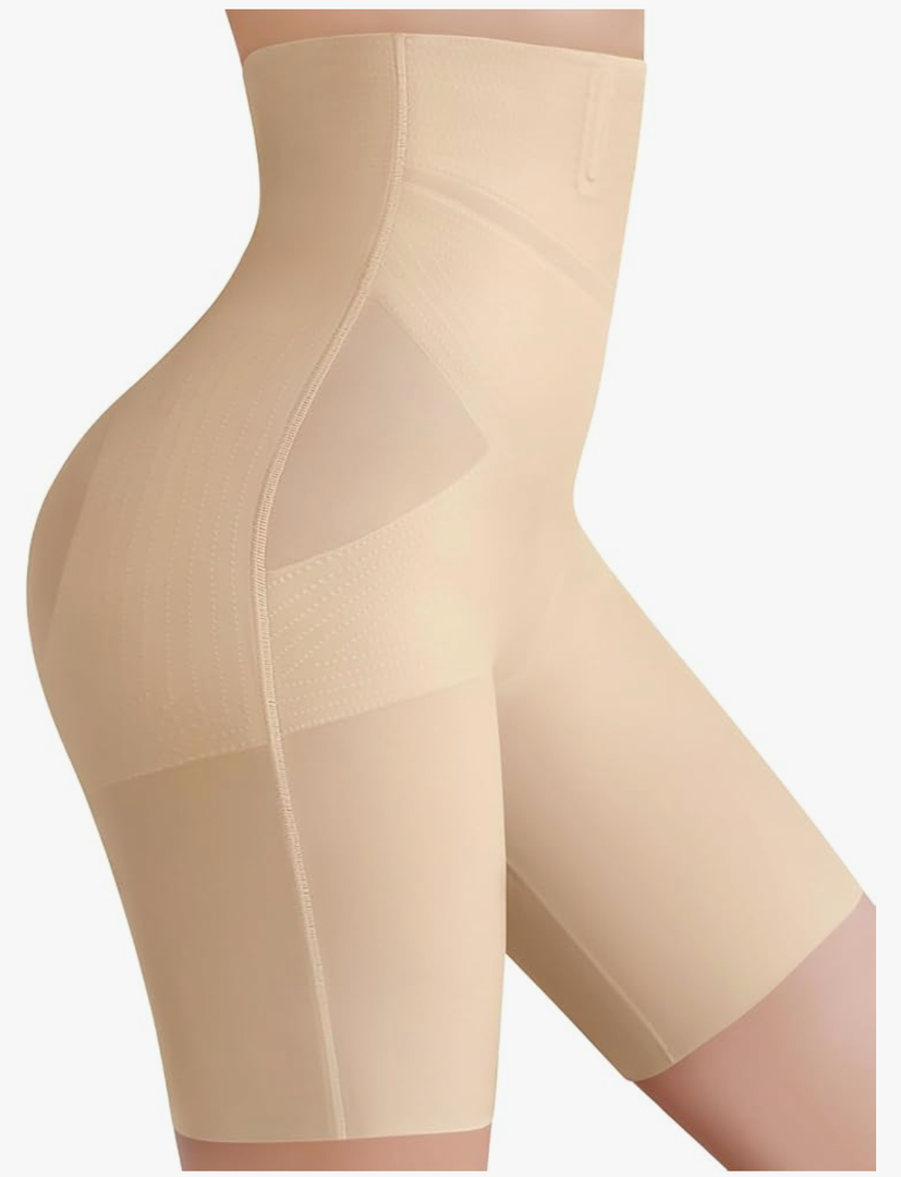 Djpoaug Tummy Control Shapewear for Women, High Waisted Body Shaper Shorts Butt Lifting Shapewear Panties Under Dress / Size Large