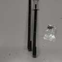 2 PCS Over The Door Mirror Hanger, Adjustable Door Mirror Hanger, Five-Hole Over The Doors-Mirrors Hook, Mirrors Doors Hangers with 2 Iron Filings and Screws (Black)